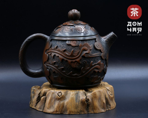 Резной Чайник из Гуанси "Феникс", Яйцо дракона #126, 260мл.