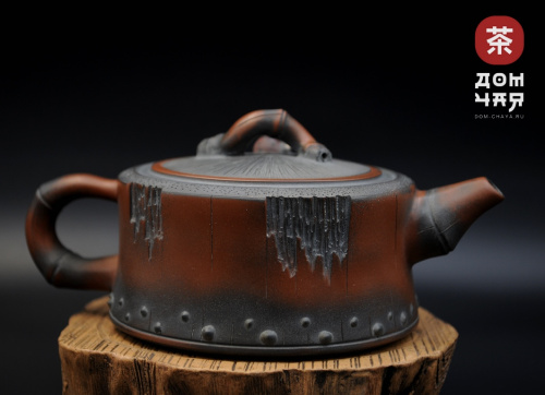 Авторский Чайник из Циньчжоу "Пеньковая коллекция" дровяной обжиг #79, 175мл.