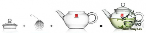 Чайник стекло «маленький» 200 мл.