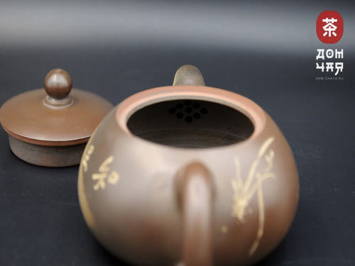 Авторский Чайник из Циньчжоу, дровяной обжиг #84, 125мл.
