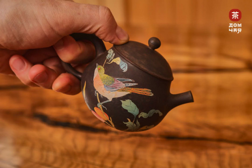 Чайник "Тихий сад" Цзяншуйский Барельеф, 150мл