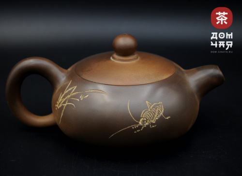 Авторский Чайник из Циньчжоу, дровяной обжиг #83, 125мл.