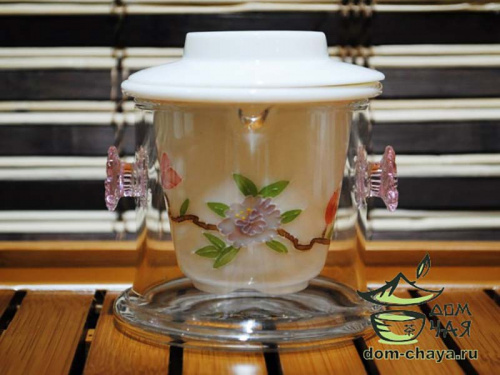 Чайная колба с ушками (Ручная роспись) 150мл.