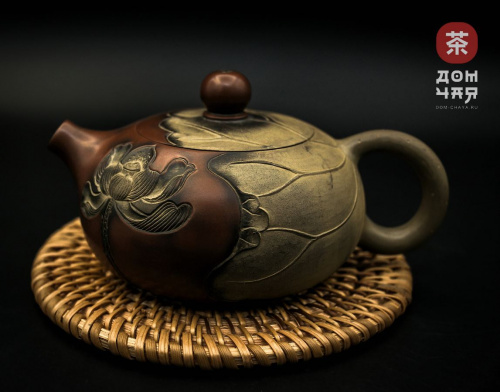 Авторский Чайник Нисин-Тао "Лотос, Карпы" #98, 160мл