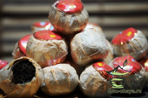 Пуэр в мандарине (красный)