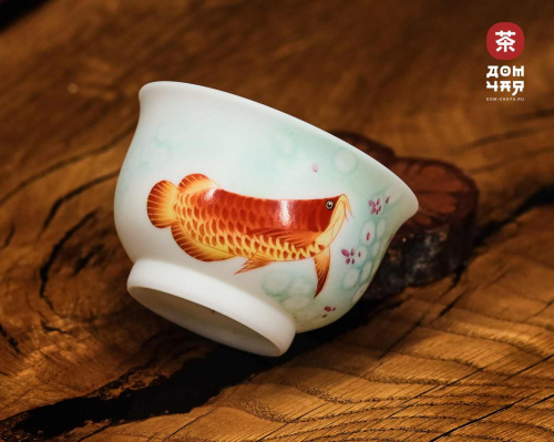 Пиала "Кормилица". Цзиньдэчжэньский фарфор, ручная роспись, 110 мл. №1