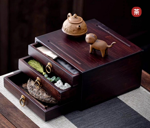 Сундук для хранения прессованного чая (3х Блинов)