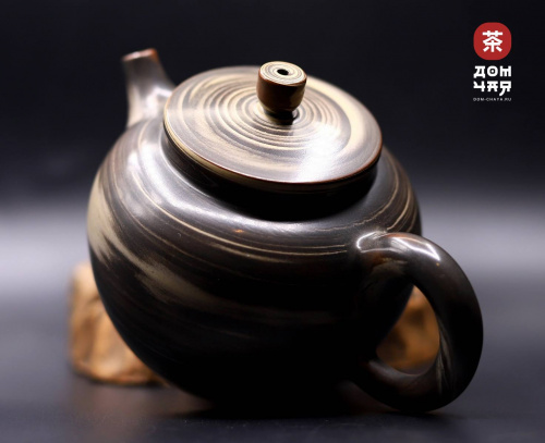 Авторский Чайник из Гуанси, Зебра "Комбинированный стиль" #233, 210мл