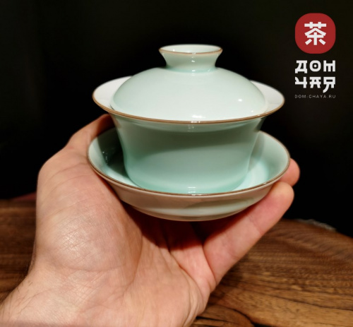 Гайвань, Фарфор Селадон «Рыбки», 130мл.