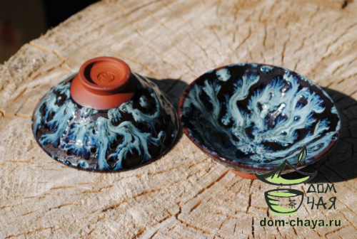 Пиала обливная глазурь (ручной работы) #61