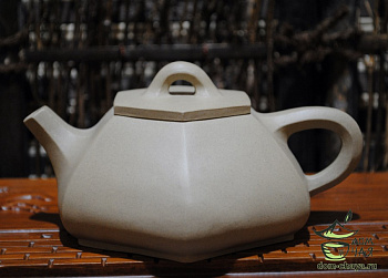 Исинский Чайник, Белая глина "Шестигранник" #448, 260мл.