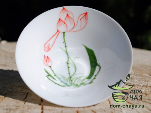 Пиалы из тонкостенного Фарфора ручной росписи f76, 85мл.