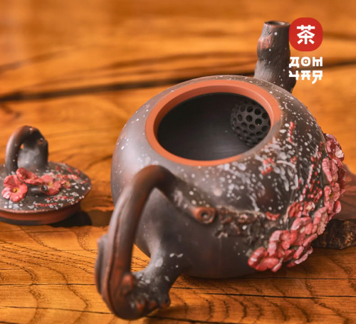 Чайник "Цветы", цзяньшуйская керамика, 270мл