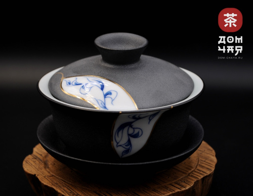 Гайвань фарфор «Матовый цветок», 150мл.