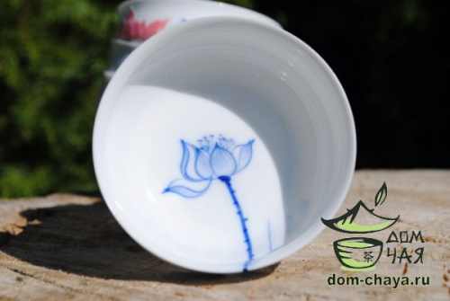 Пиалы из тонкостенного Фарфора ручной росписи f11