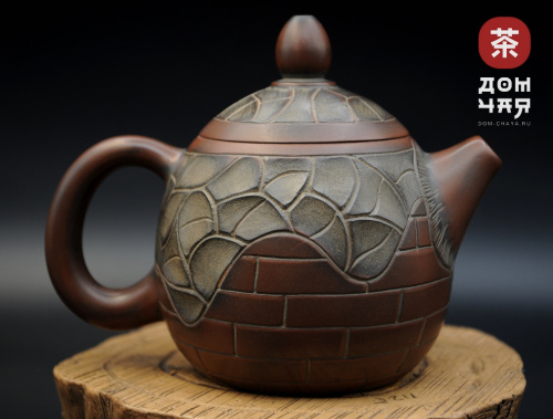 Авторский Чайник из Циньчжоу "Китайская крепость" #78, 140мл.