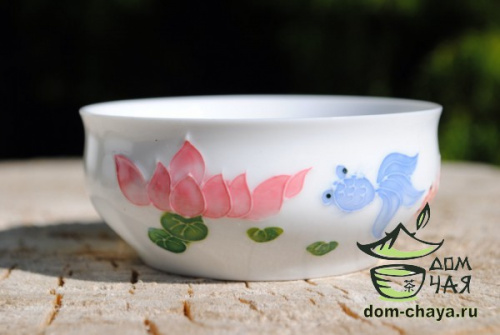 Пиалы из тонкостенного Фарфора ручной росписи f11