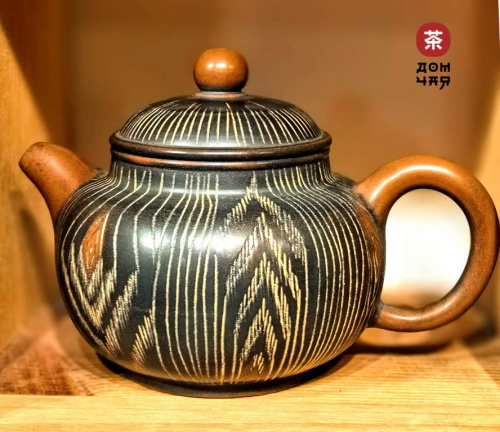 Авторский Чайник Нисин-Тао "Древесный стиль" #286, 200мл.