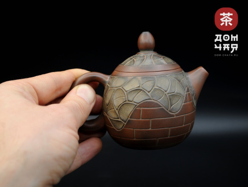 Авторский Чайник из Циньчжоу "Китайская крепость" #78, 140мл.
