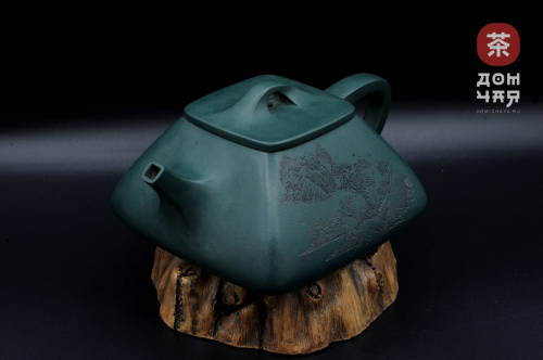 Авторский Исинский чайник, Синяя глина, 400мл #670