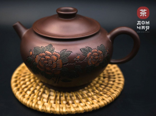 Исинский Чайник, Фиолетовая глина #697, 230мл