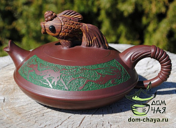 Чайник Исинская глина (Золотая рыбка) #325