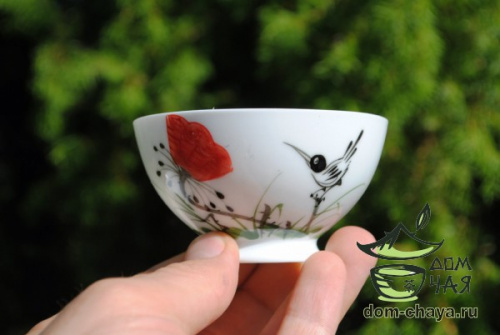 Пиалы из тонкостенного Фарфора ручной росписи f78