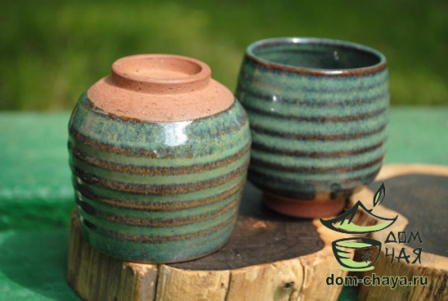 Пиала обливная глазурь (ручной работы) #45