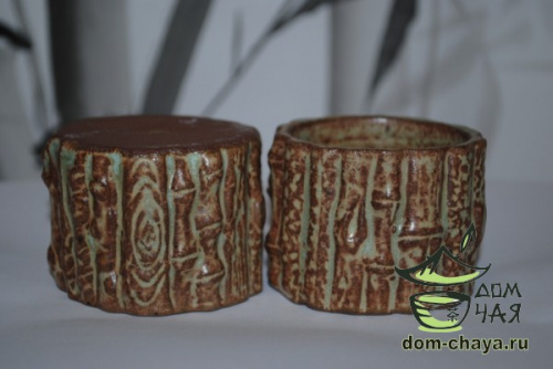 Пиала обливная глазурь «Ю Тао» (Бамбук) #14