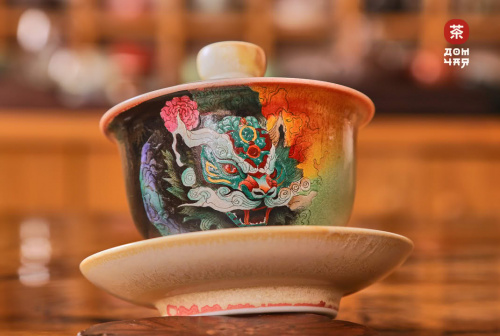 Гайвань Цзиньдэчжэнь "Дракон" , ручная роспись,160 мл.