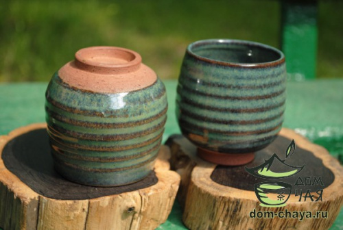 Пиала обливная глазурь (ручной работы) #45