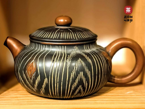 Авторский Чайник Нисин-Тао "Древесный стиль" #283, 175мл.