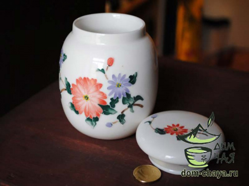 Чайница ручная роспись #10