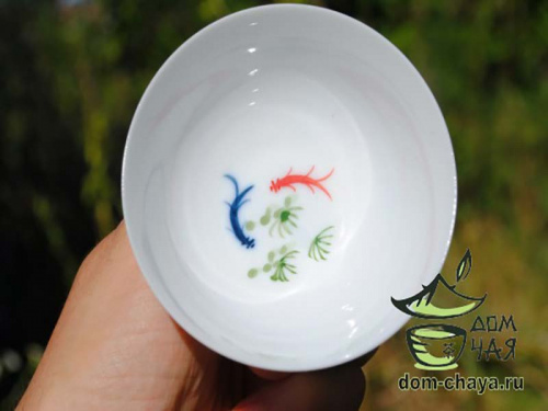 Пиалы из тонкостенного Фарфора ручной росписи f79