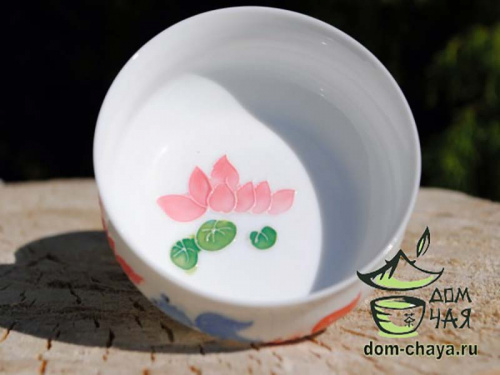 Пиалы из тонкостенного Фарфора ручной росписи f11
