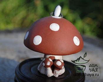 Фигурка Лягушка на мухоморе #23