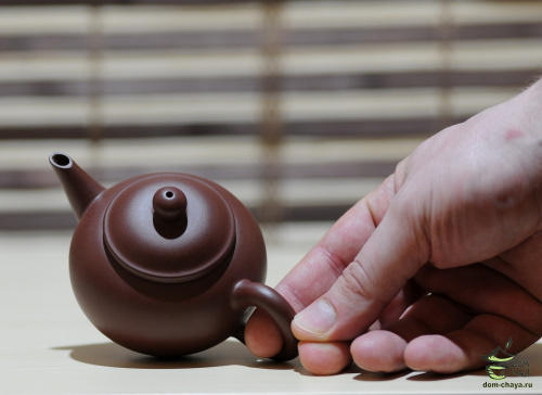 Исинский Чайник (Шуй Пин) из глины "Да Хун Пао",170мл #653