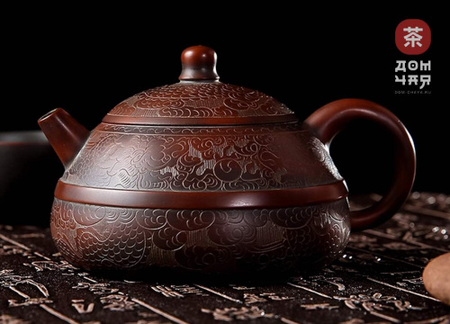 Авторский Чайник из Циньчжоу "Дракон в облаках" #90, 205мл 