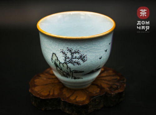 Пиала Цзиндэчжэнь, ручная роспись #30, 80мл