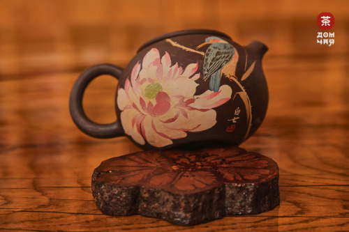 Чайник "Прощание зимородка" Цзяншуйский Барельеф, 160мл