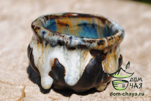 Пиала обливная глазурь (ручной работы) #64