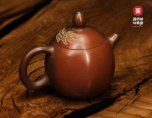 Авторский Чайник из Циньчжоу "Дракон", дровяной обжиг #64, 155мл.