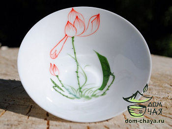 Пиалы из тонкостенного Фарфора ручной росписи f76, 85мл.