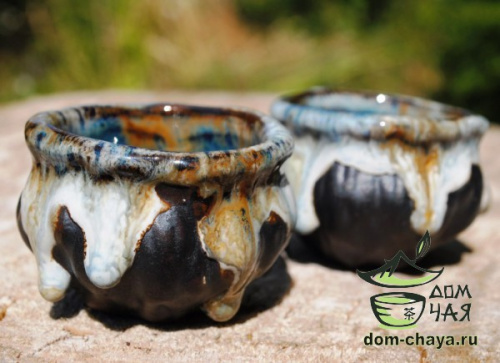 Пиала обливная глазурь (ручной работы) #64