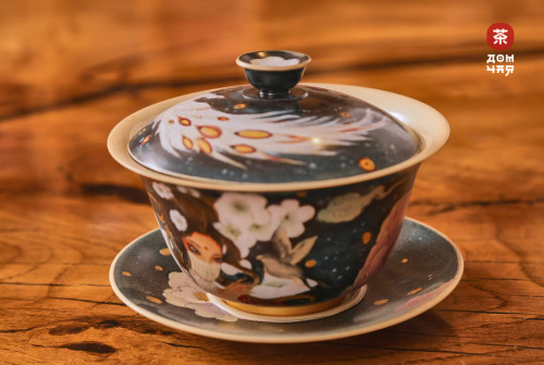 Глининая Гайвань "Внутренний Двор Императора", Цзиньдэджэнь, 170мл