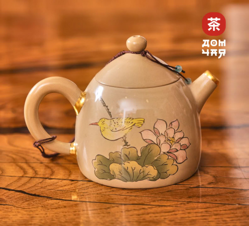 Авторский Чайник Кинцуги «Птица Рассвета», 160мл