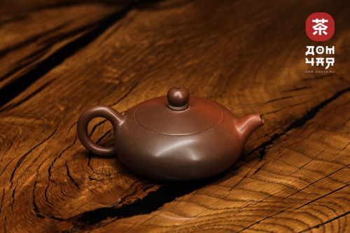 Авторский Чайник из Гуанси "Плоский Сиши" #262, в 3х обьемах на 115, 150, 170мл