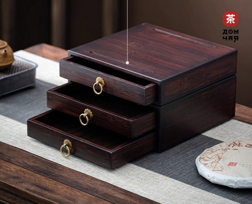 Сундук для хранения прессованного чая (3х Блинов)