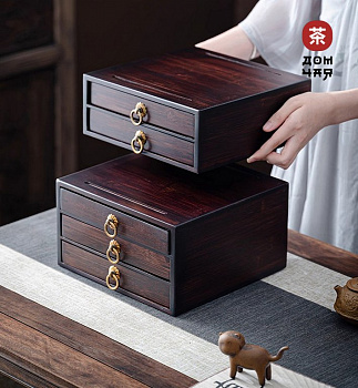 Сундук для хранения прессованного чая (3х Блинов)