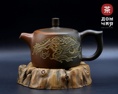 Авторский Чайник из Циньчжоу "Цзинлань Ху", Дракон #128, 185мл.
